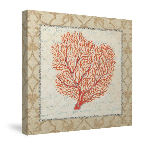 Coral Beauty Light III Canvas Wall Art 