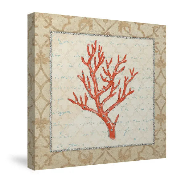 Coral Beauty Light II Canvas Wall Art 
