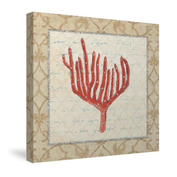 Coral Beauty Light IV Canvas Wall Art 