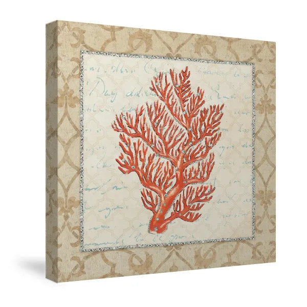 Coral Beauty Light I Canvas Wall Art 