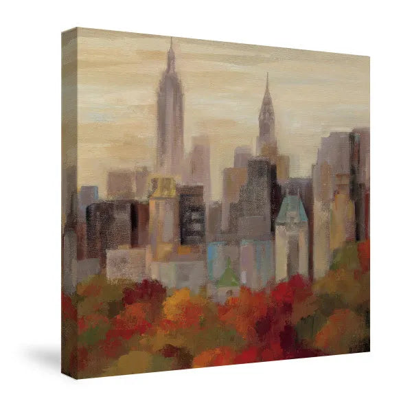New York Fall Canvas Wall Art 