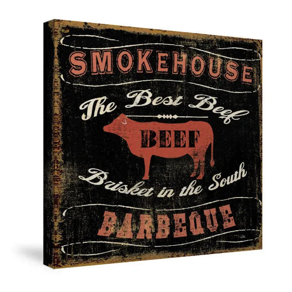 Smokehouse Barbecue Canvas Wall Art 
