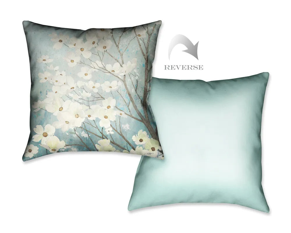 Dogwood Blossoms I Indoor Decorative Pillow 