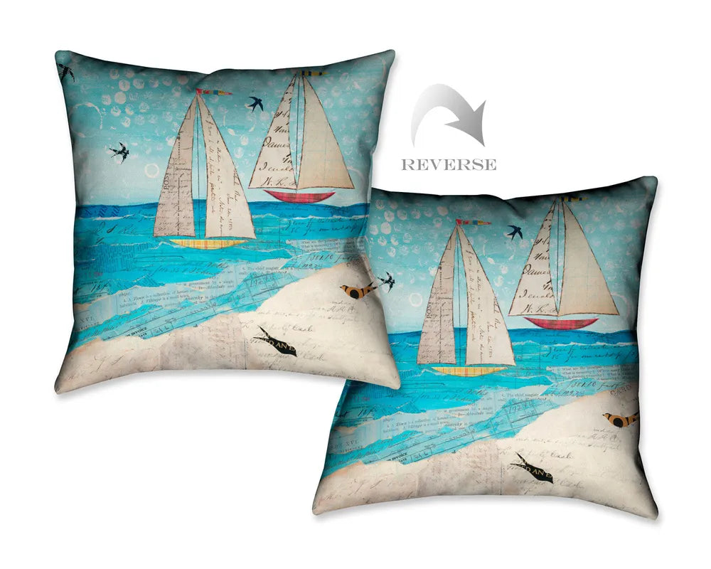 Sailing the Seas Indoor Decorative Pillow 