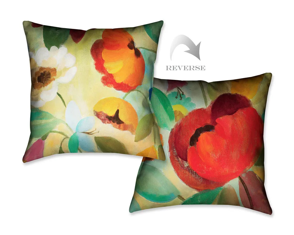 Summer Floral II Indoor Decorative Pillow 