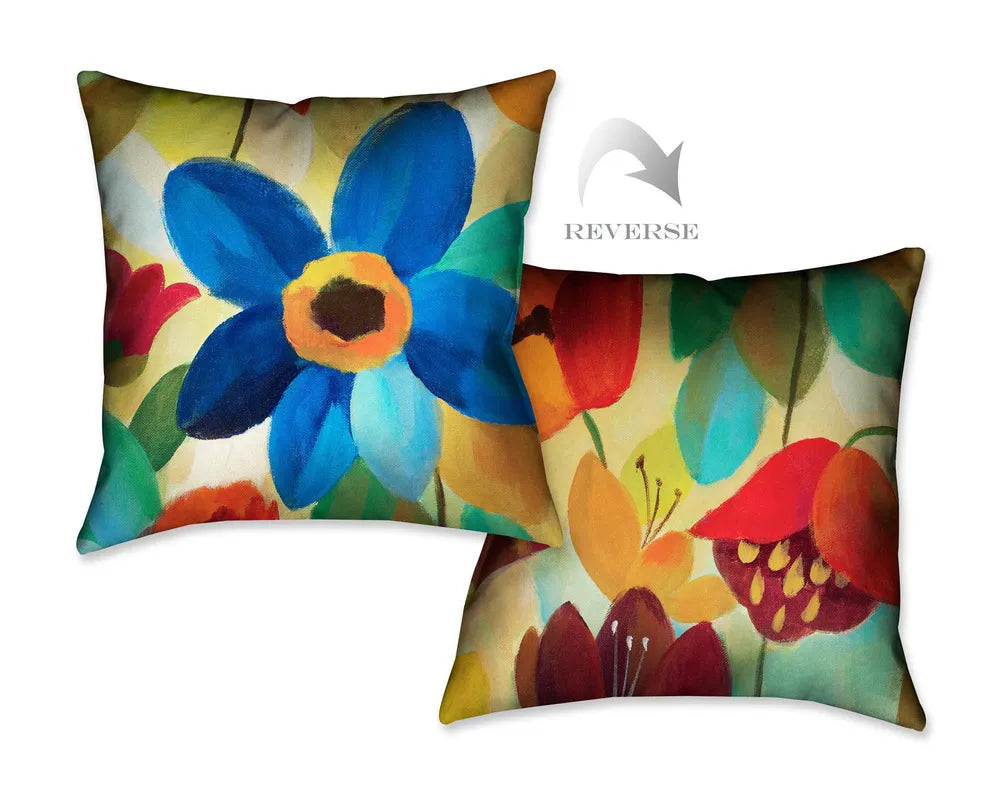 Summer Floral I Indoor Decorative Pillow 