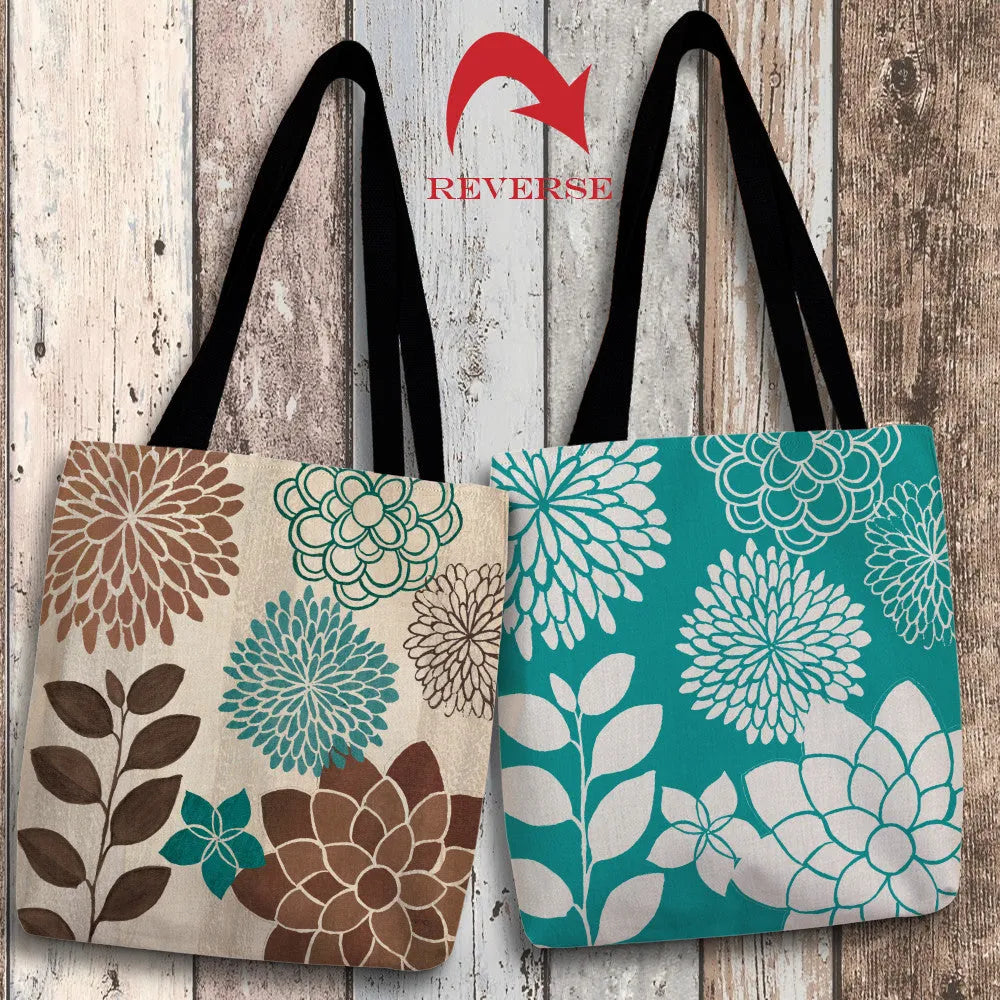 Abstract Garden Blue I Canvas Tote Bag - Laural Home