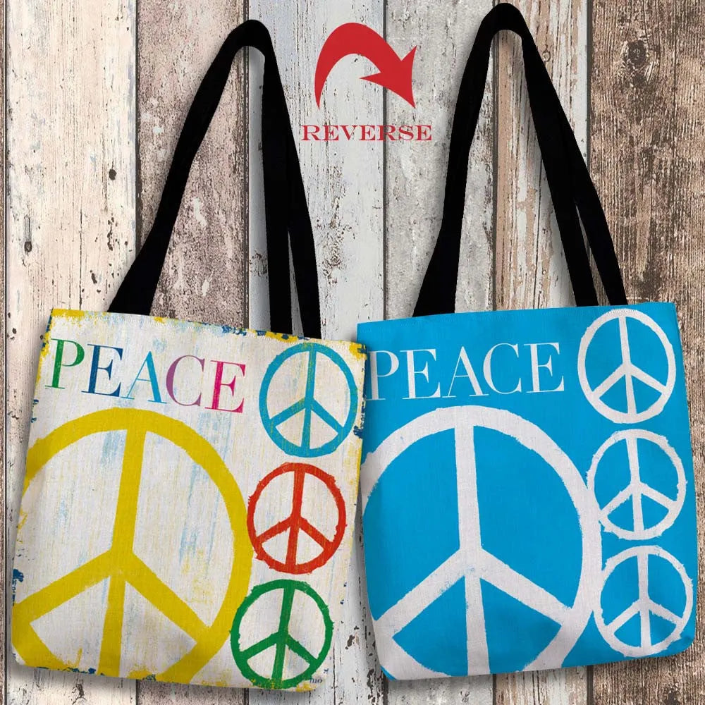 Peace Canvas Tote Bag 