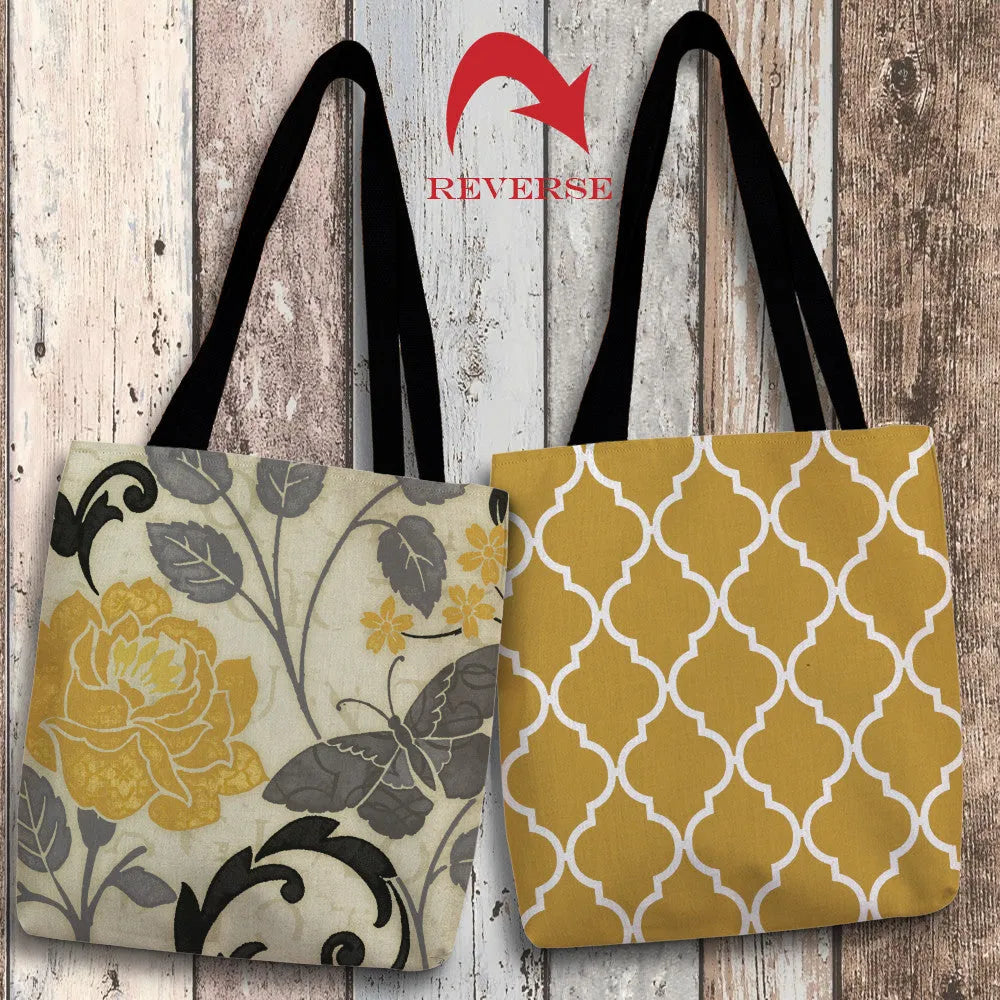 Perfect Petals I Yellow Canvas Tote Bag 