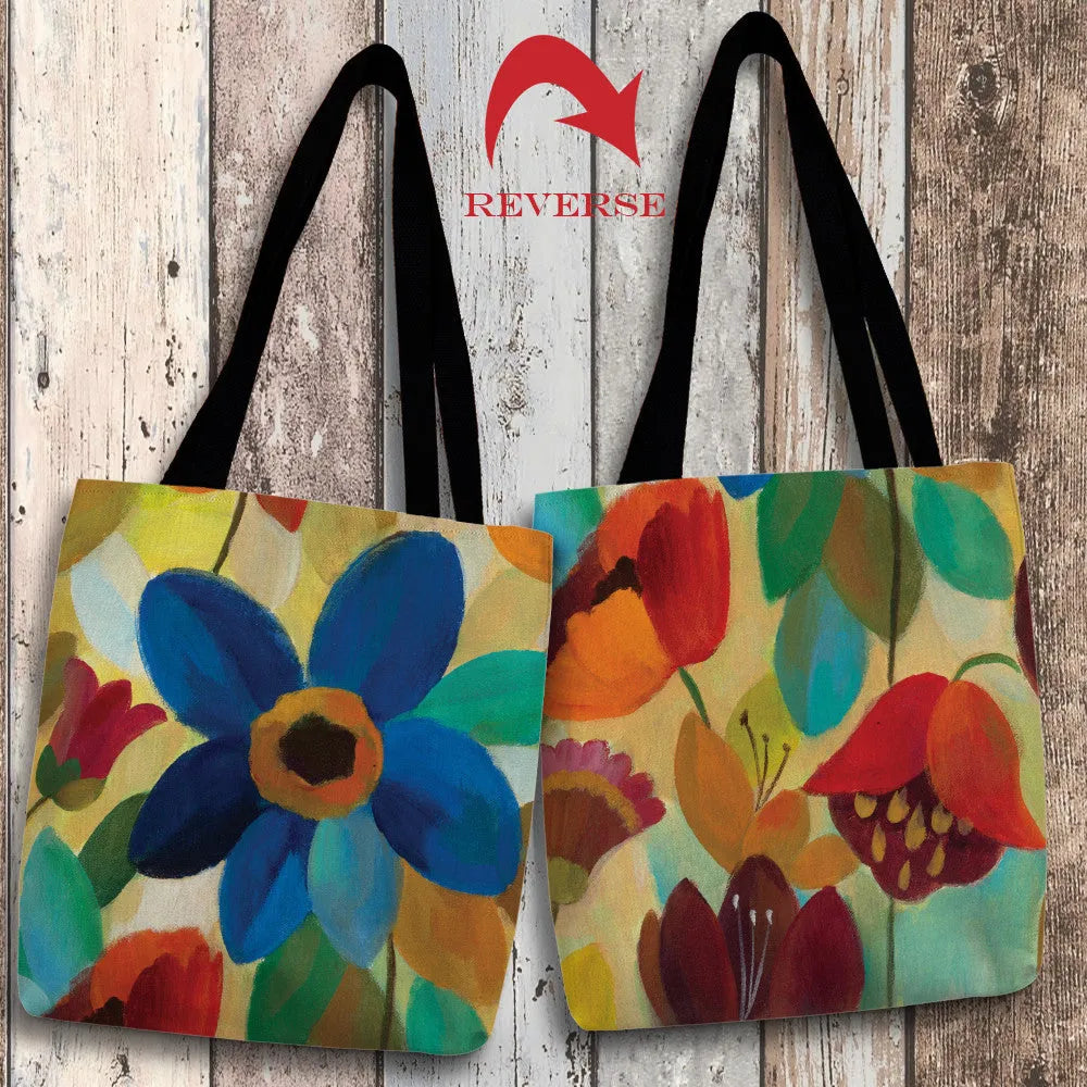 Summer Floral I Canvas Tote Bag 