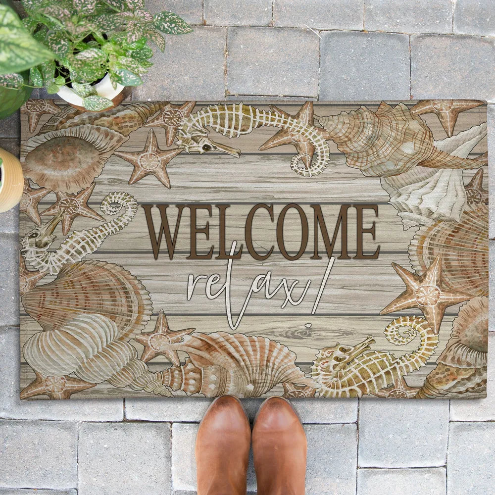 Welcome Shellax Outdoor Door Mat