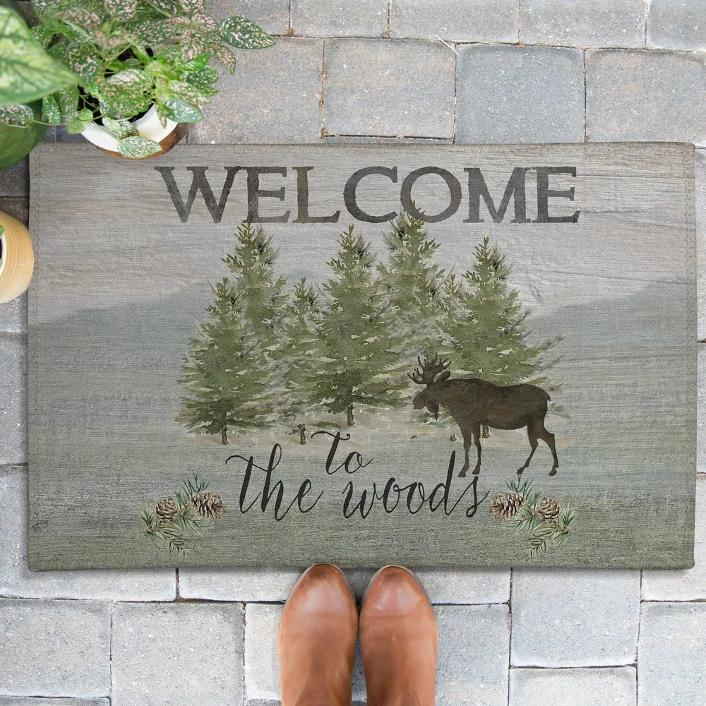 Welcome to The Woods Outdoor Door Mat