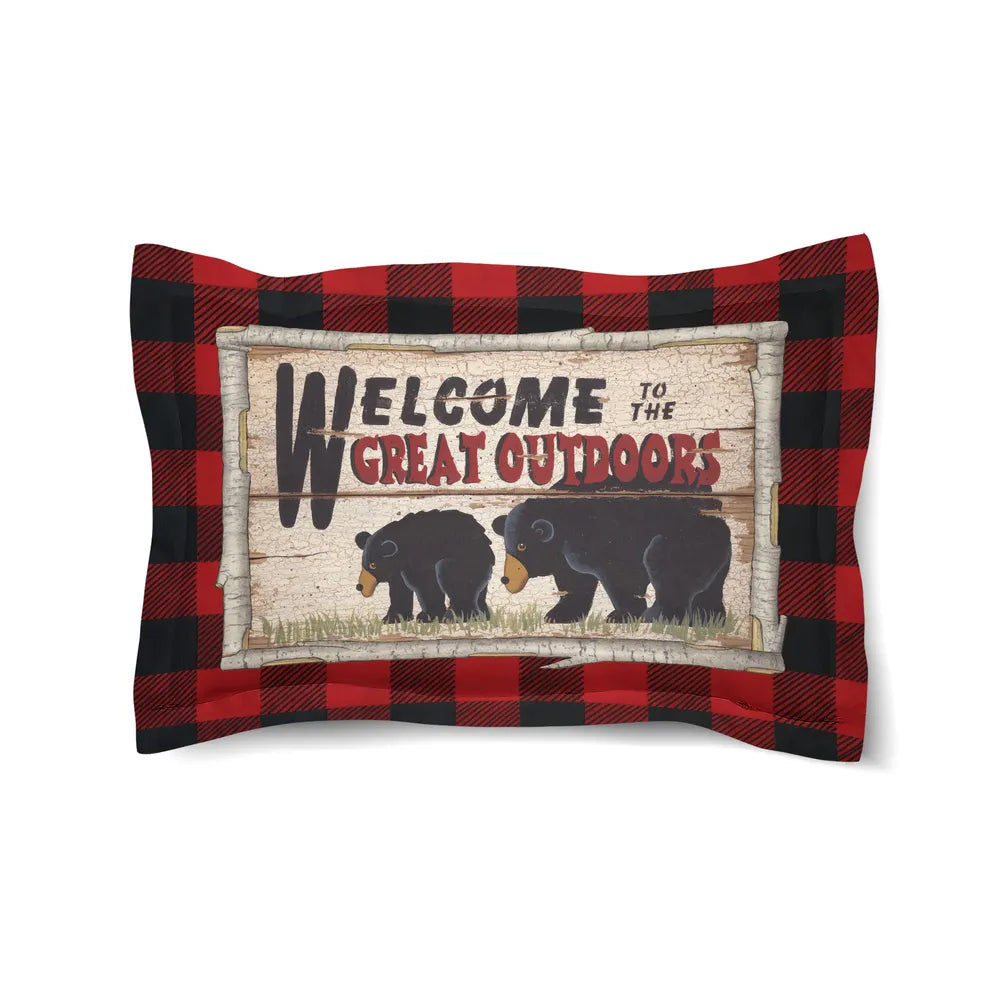 Welcome To The Great Outdoors Comforter Sham