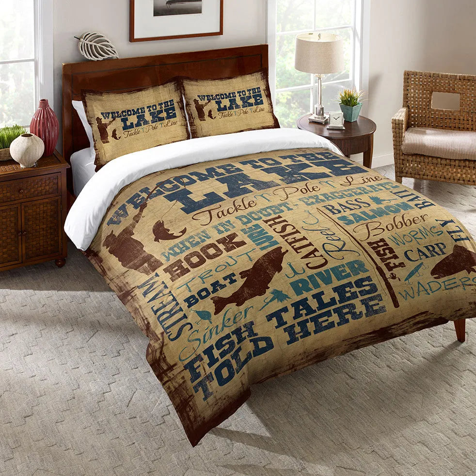 Welcome to the Lake Duvet Cover 