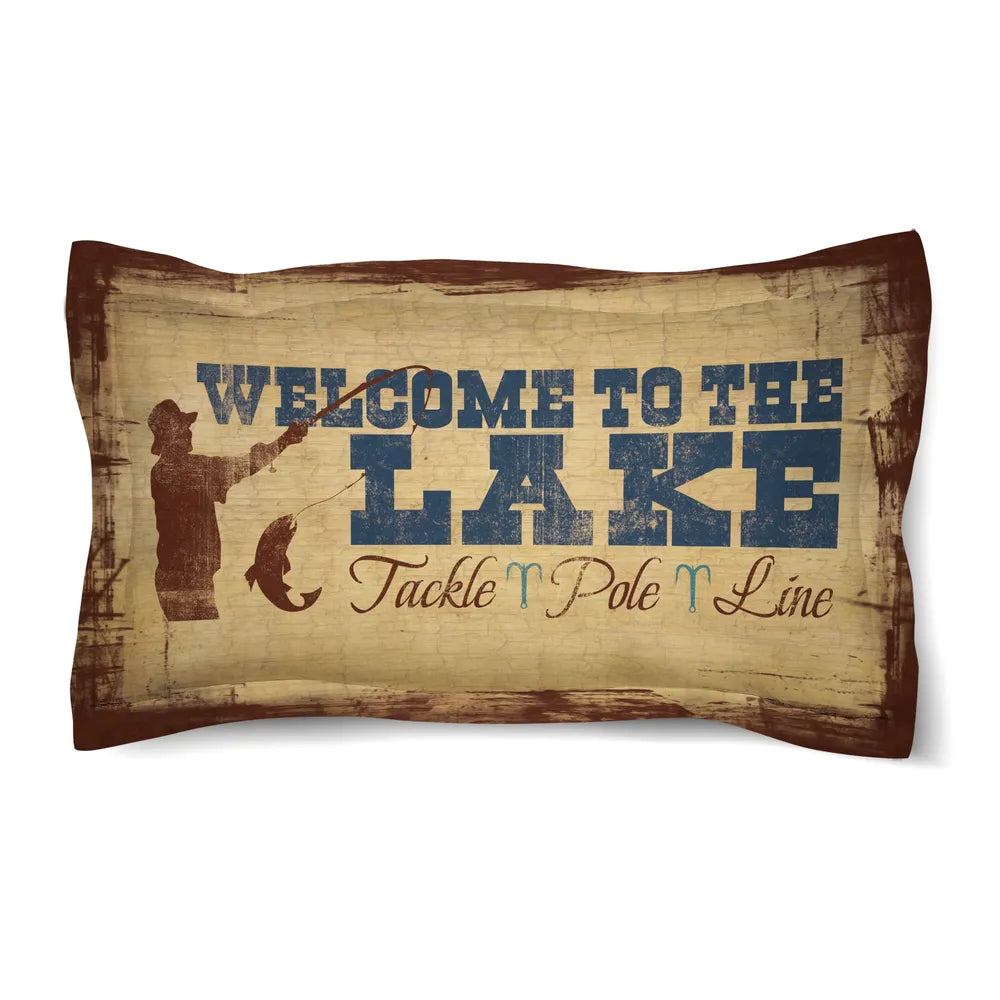 Welcome to the Lake Duvet Sham