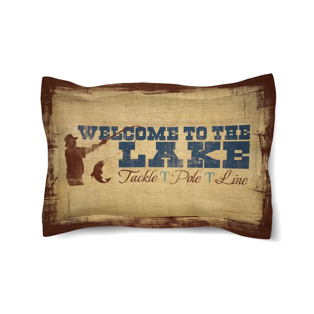 Welcome to the Lake Duvet Sham