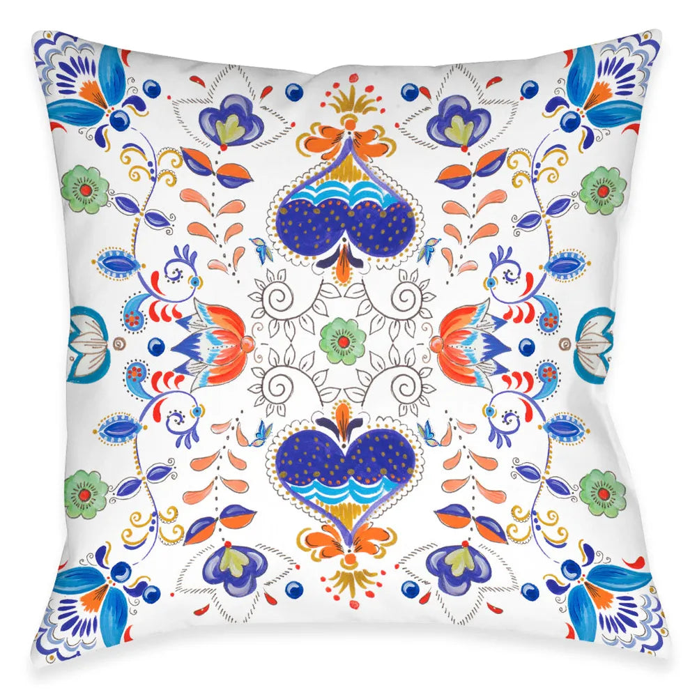 Whimsical Garden Outdoor Decorative Pillow