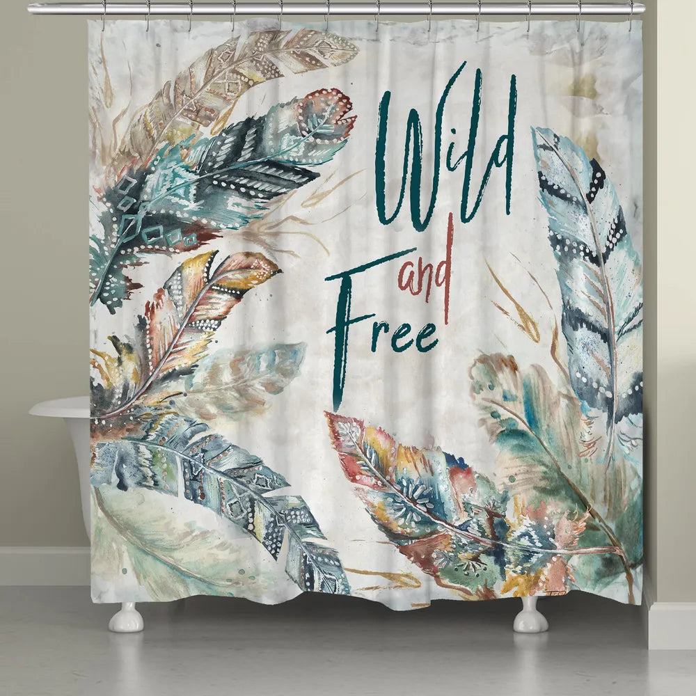 Wild and Free Shower Curtain