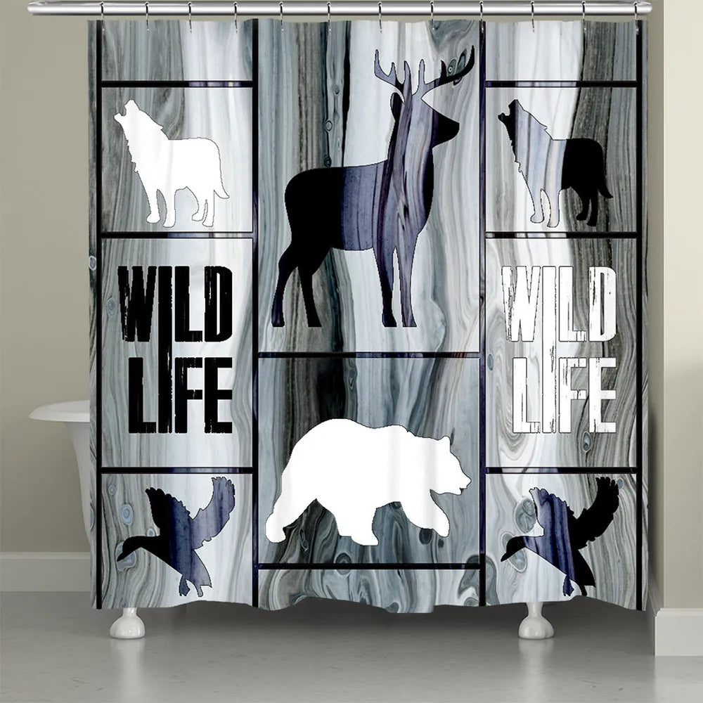 Wild Life Shower Curtain Laural Home
