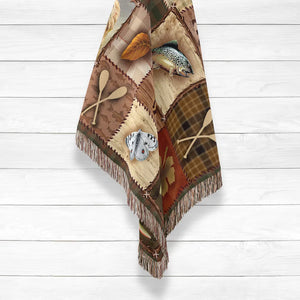 Wilderness Patch Woven Throw Blanket