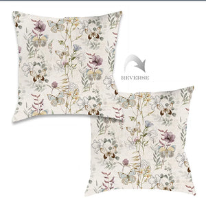 kathy ireland® HOME Wildflower Butterflies Indoor Decorative Pillow