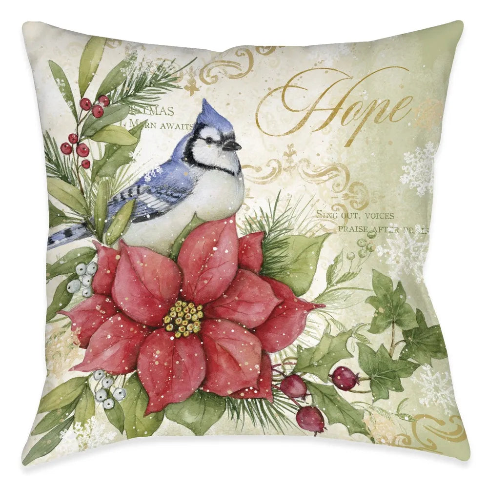 Winter Medley Hope Indoor Decorative Pillow