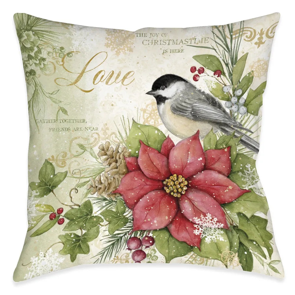 Winter Medley Love Indoor Decorative Pillow