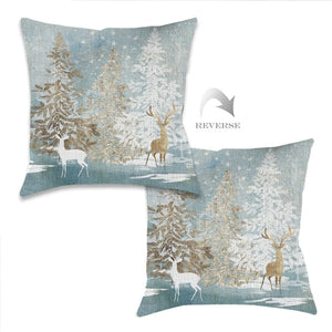 Winter Wonderland Indoor Woven Decorative Pillow
