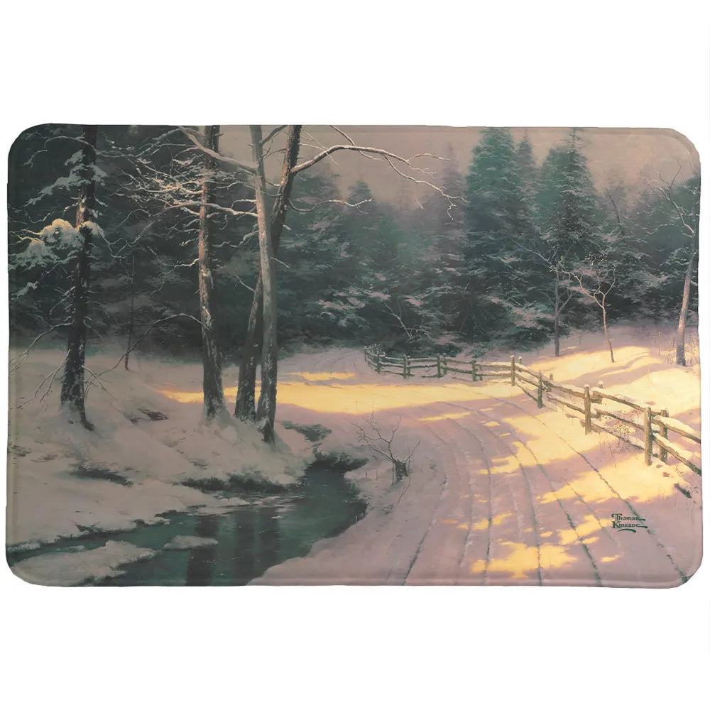 Thomas Kinkade Winter Glen Memory Foam Rug