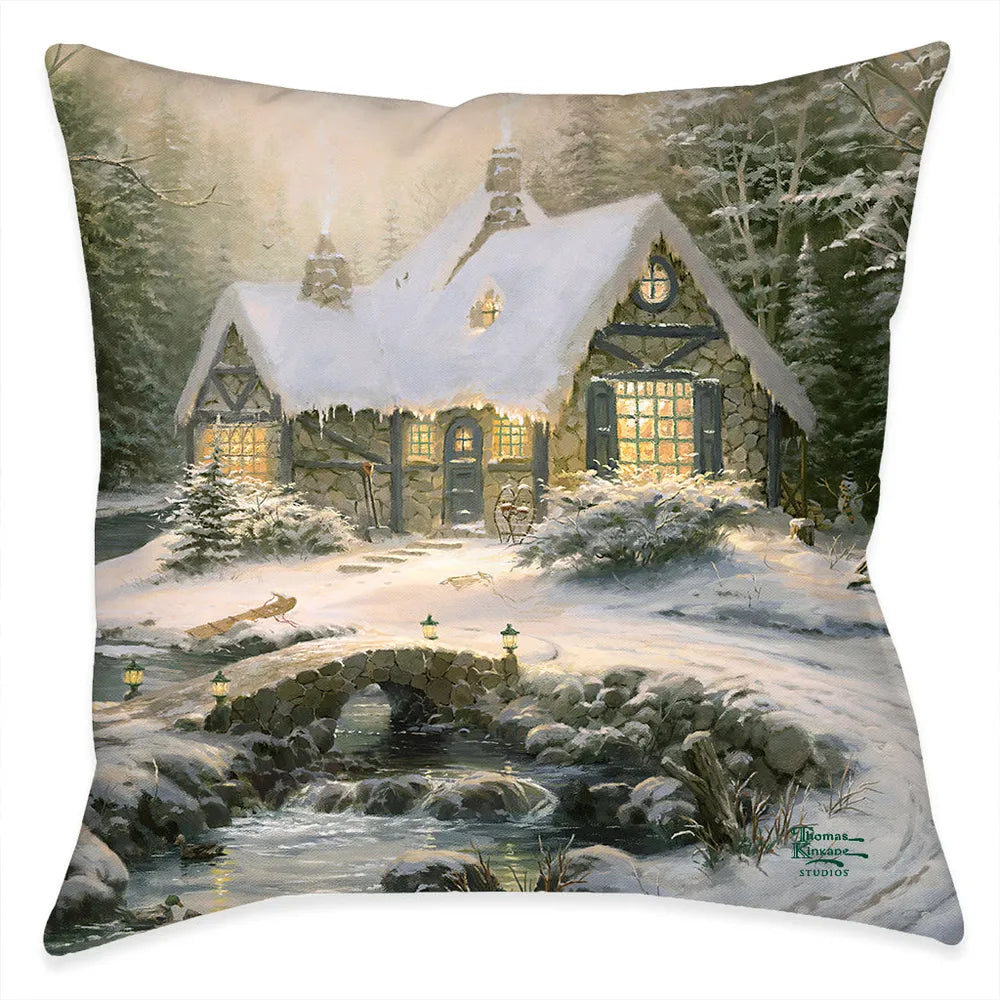 Thomas Kinkade streams of Living Water Indoor Decorative Pillow