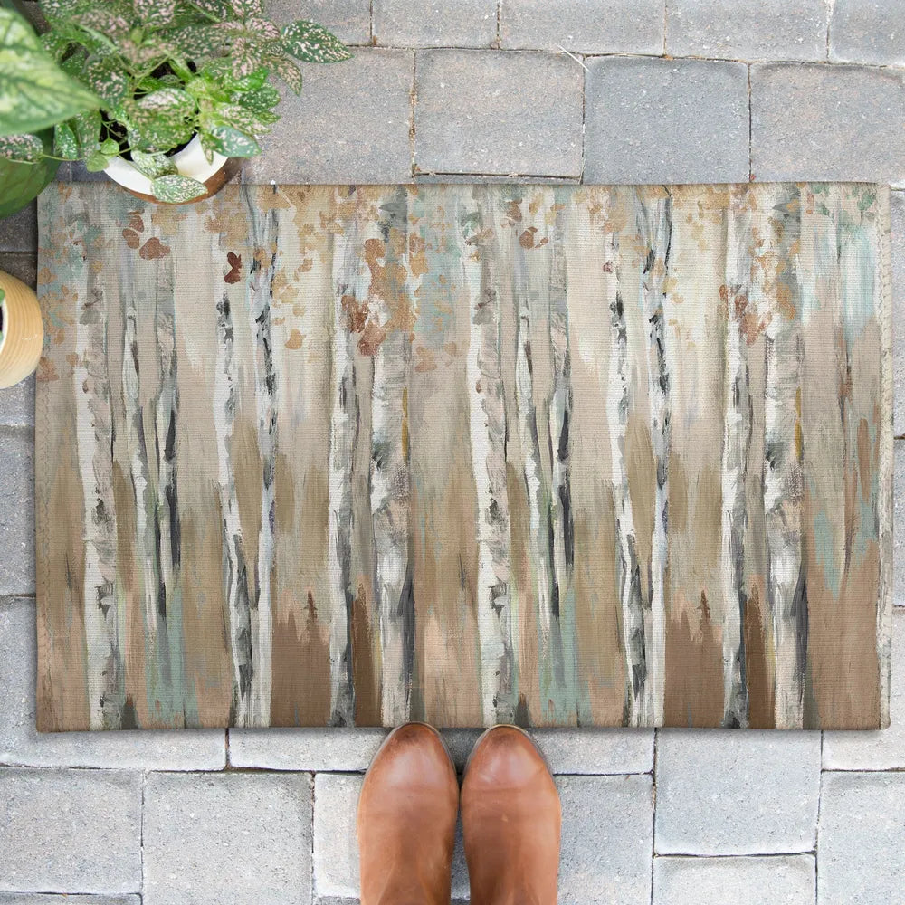 Woods at Dusk Outdoor Door Mat