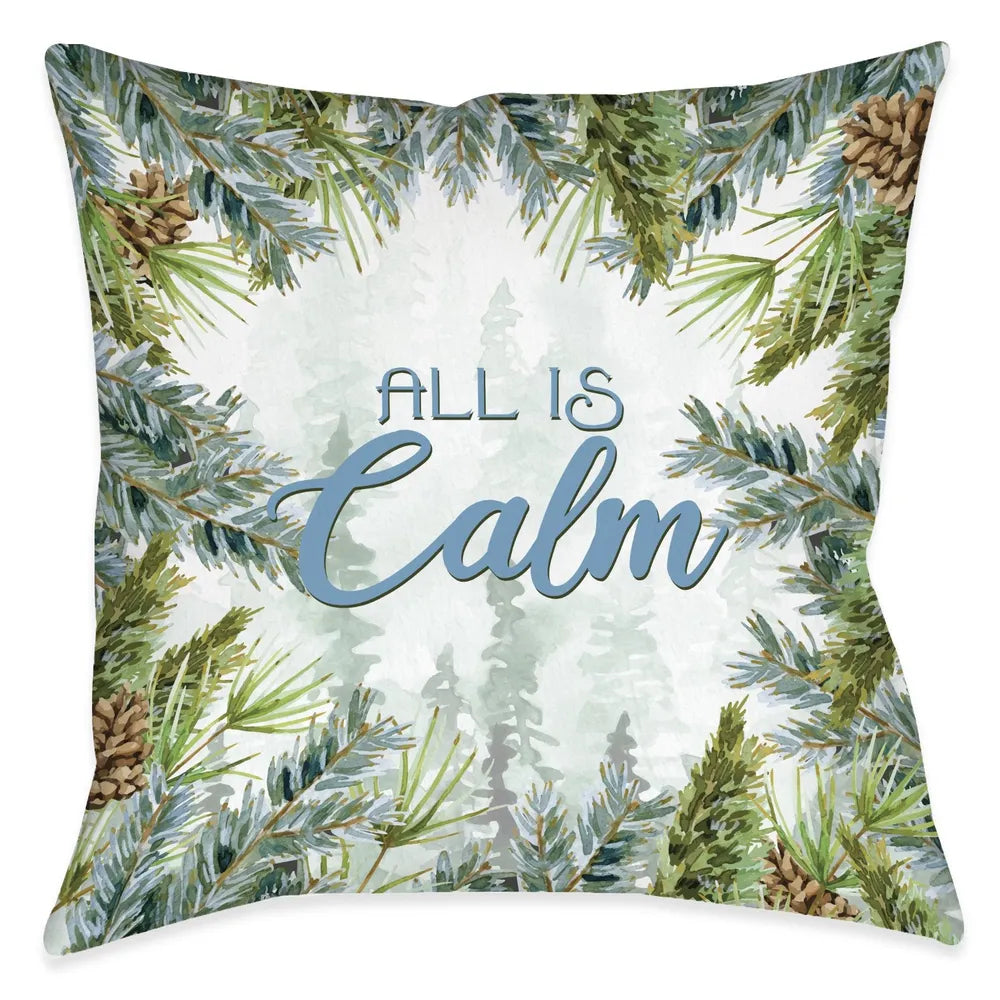 Woodland Christmas Calm Indoor Decorative Pillow