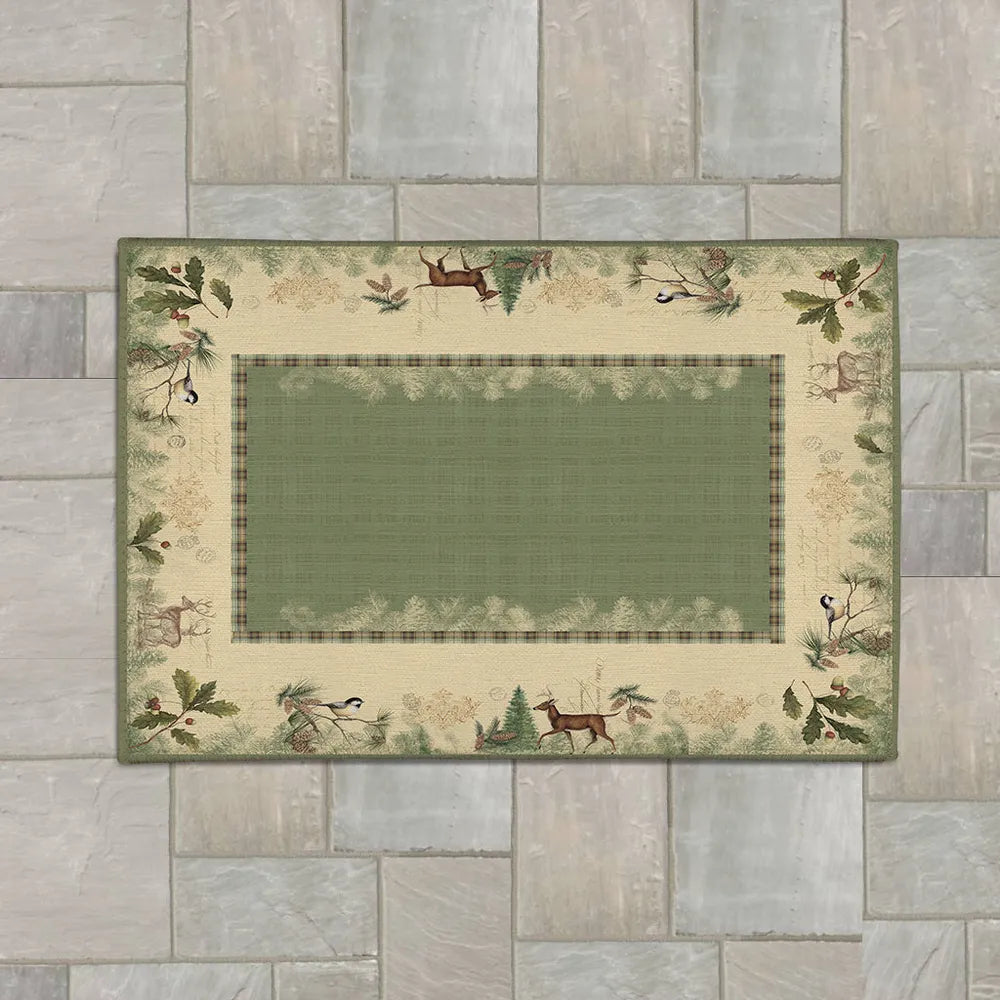  Landscape Rug 3x4 Area Rug Mountain Forest Rugs for