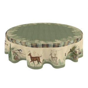 Woodland Forest Round Tablecloth