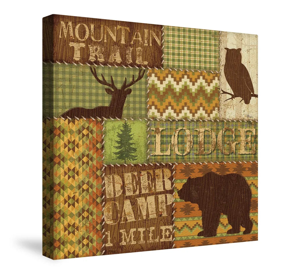 Woodland Words V Canvas Wall Art 