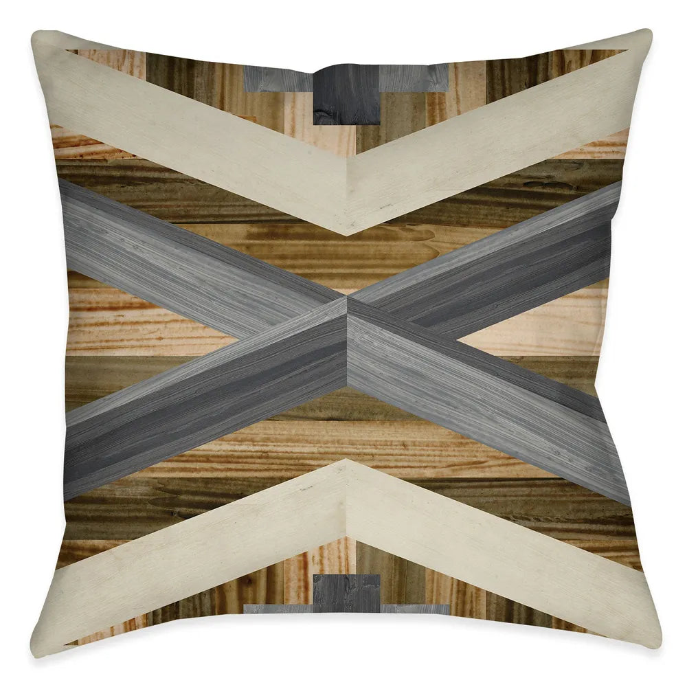 Geometric Inlay I Indoor Decorative Pillow