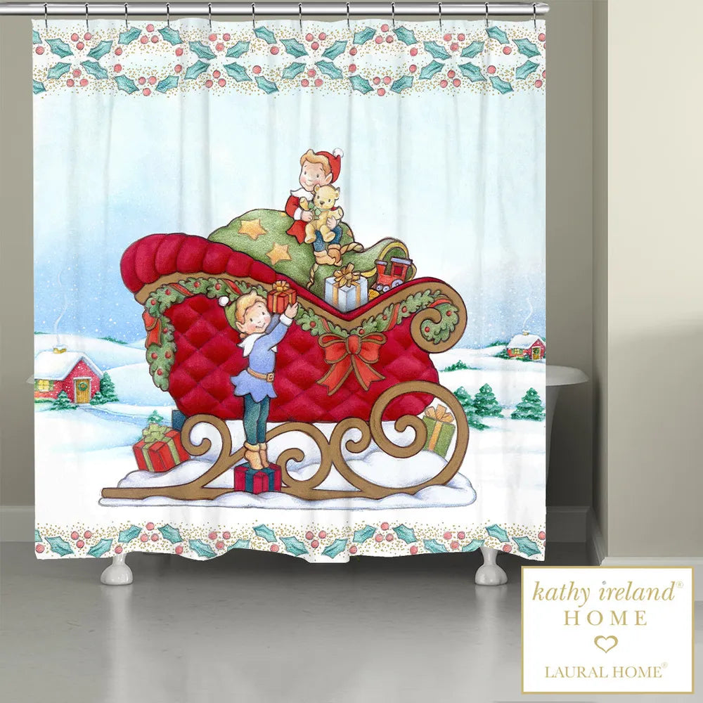 kathy ireland® HOME Once Upon a Christmas Shower Curtain
