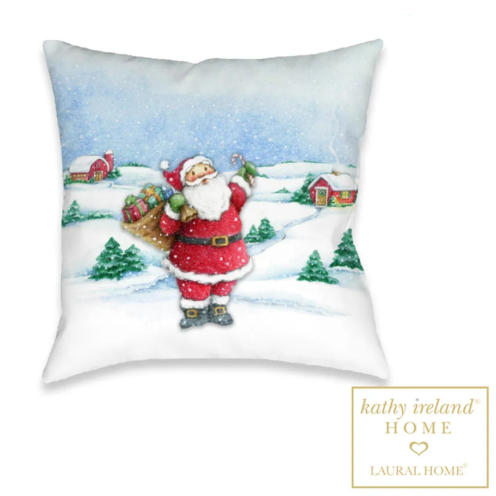 kathy ireland® HOME Once Upon A Christmas Santa Indoor Decorative Pillow