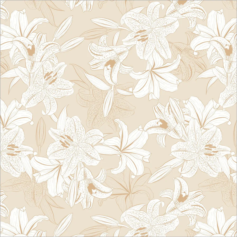 kathy ireland® HOME Peaceful Elegance Lily Shower Curtain