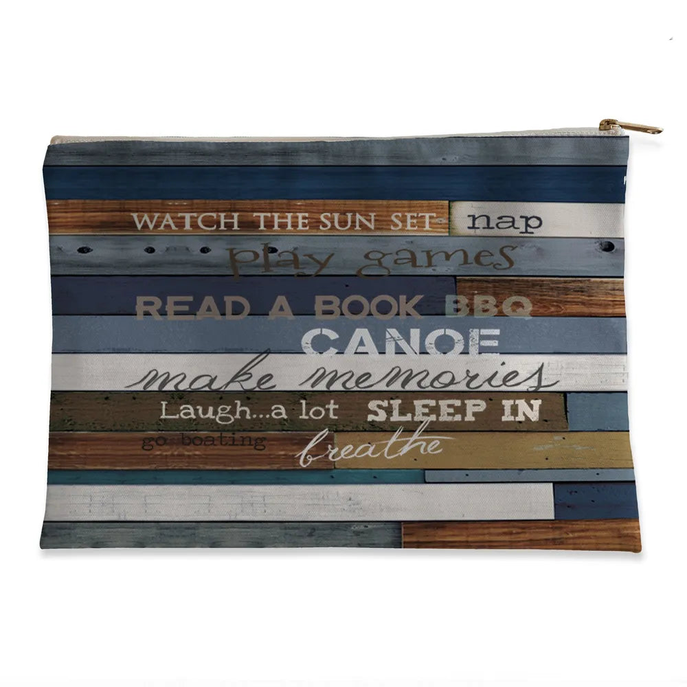 Lake Rules Flat Accessory Pouch