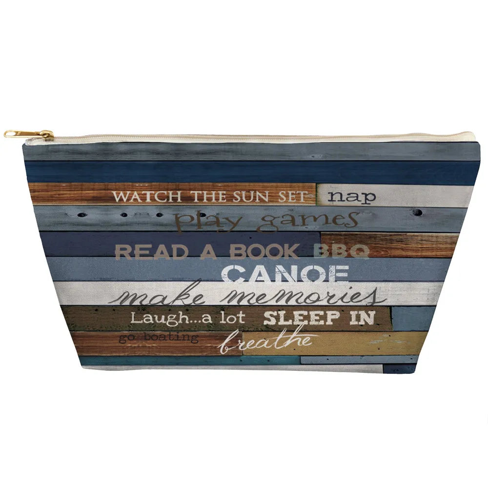 Lake Rules Tapered Accessory Pouch