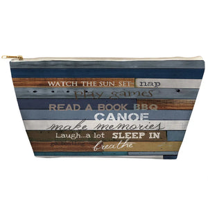 Lake Rules Tapered Accessory Pouch